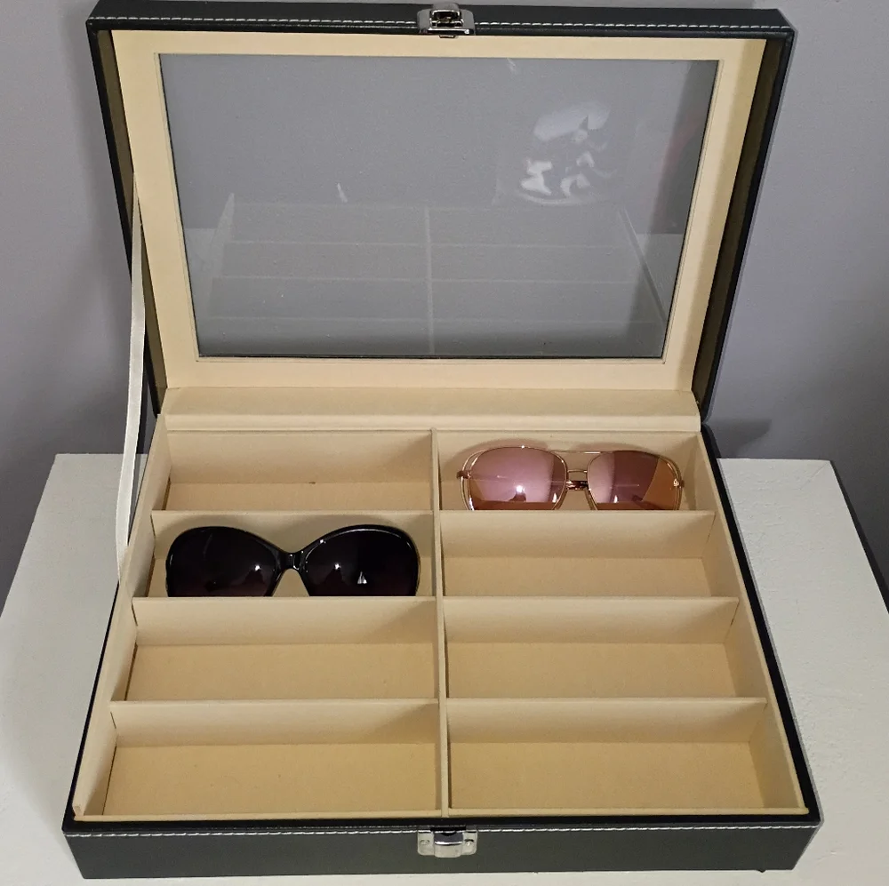 8 Slot Sunglasses Glasses Case Organizer - Picture 8 of 9